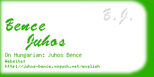 bence juhos business card